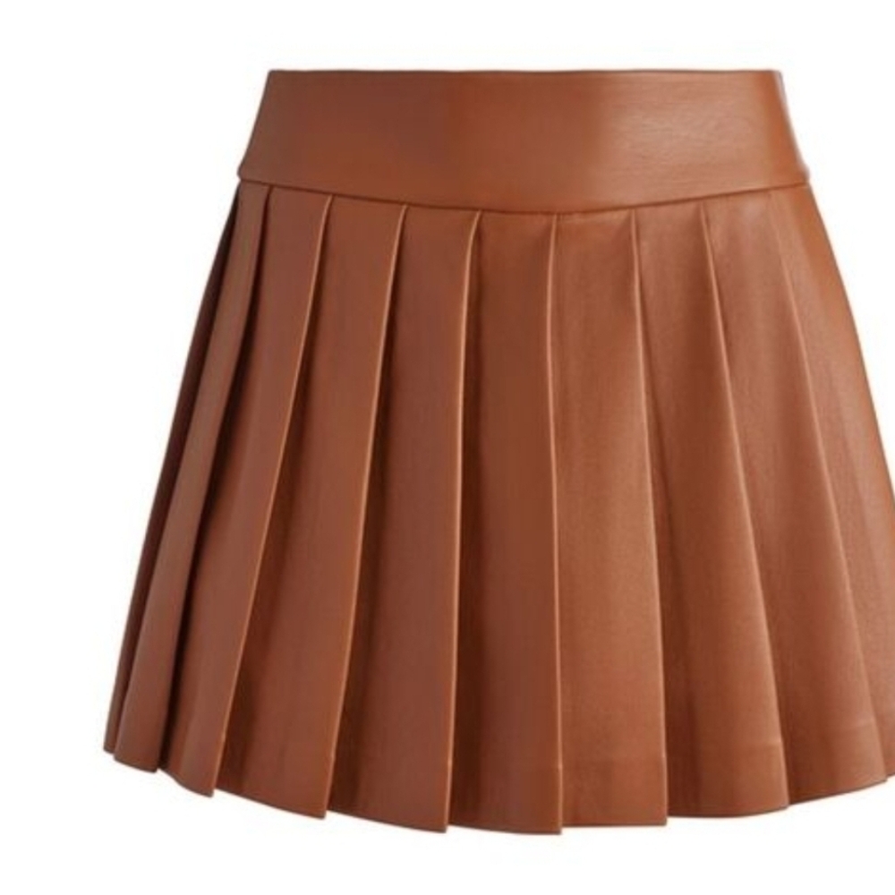 Alice + Olivia Tan A-Line Skirt
